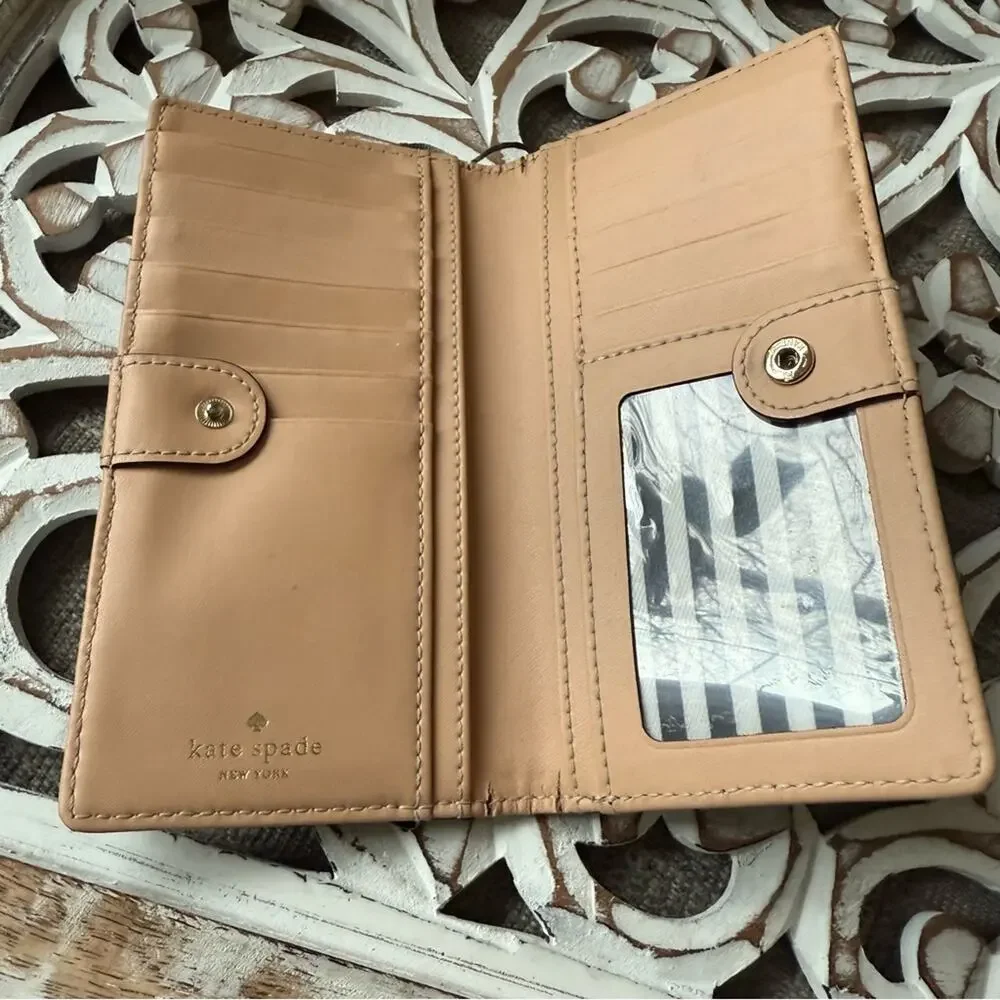 Kate Spade Black Leather Wallet Card Holder